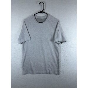 FUBU Shirt Mens Medium Gray Nylon Polyester‎ Raglan Athletic Training Tee Top
